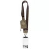 Bolsa pequena Guess 4G Metal Logo Universal Crossbody com alça para telemóvel - castanha