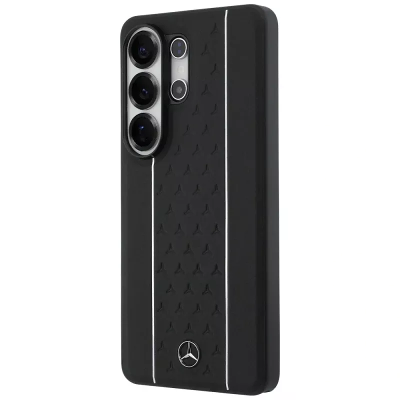 Capa MagSafe Mercedes-Benz Lorbeerblätter Vertikale Streifen para Samsung Galaxy S26 Ultra - preta e branca