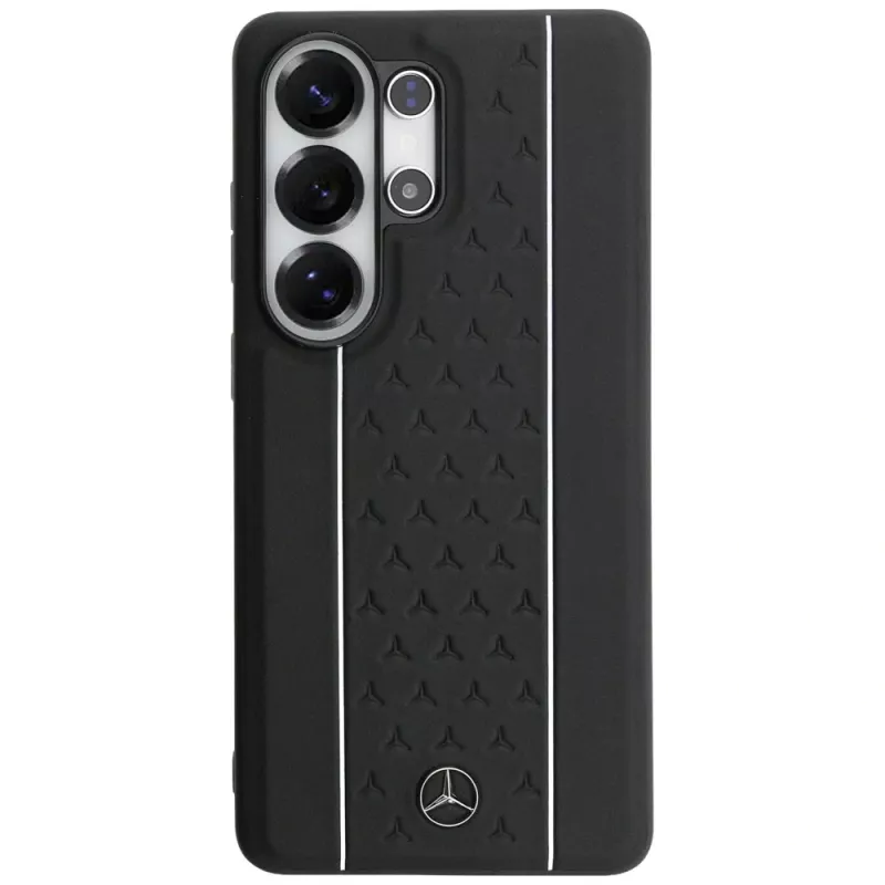 Capa MagSafe Mercedes-Benz Lorbeerblätter Vertikale Streifen para Samsung Galaxy S26 Ultra - preta e branca