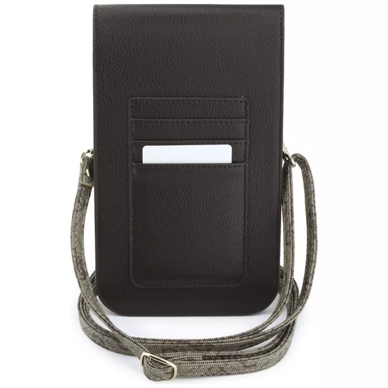 Bolsa para telemóvel GUESS Graines 4G & Classic Logos castanha