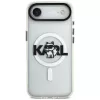 Karl Lagerfeld IML Choupette Sketch Logo Capa MagSafe para iPhone Air, Transparente