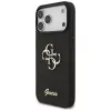 Capa GUESS Fixed Glitter Big 4G para iPhone 18 Pro Max / 17 Pro Max - preta