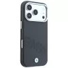 Capa MagSafe BMW Sign Inclined Deboss Letters para iPhone 18 Pro / 17 Pro - cinzenta