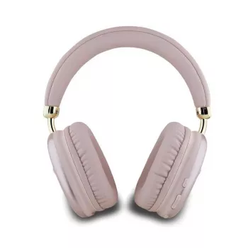 Auscultadores Bluetooth on-ear GUESS Metallic Triangle Logo V5.3 rosa