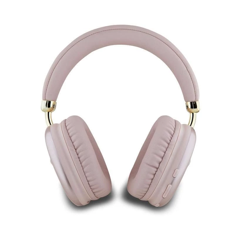 Auscultadores Bluetooth on-ear GUESS Metallic Triangle Logo V5.3 rosa