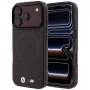 Capa MagSafe BMW M IML Frosted Metal Logo & Trims para iPhone 18 Pro / 17 Pro - Borgonha