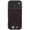 Capa MagSafe BMW M IML Frosted Metal Logo & Trims para iPhone 18 Pro / 17 Pro - Borgonha
