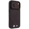 Capa MagSafe BMW M IML Frosted Metal Logo & Trims para iPhone 18 Pro / 17 Pro - Borgonha