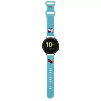 Hello Kitty Bracelete universal de silicone HKUWMSCHBLB, Kitty Head, Azul, 20mm