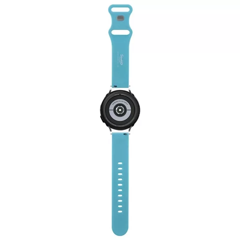Hello Kitty Bracelete universal de silicone HKUWMSCHBLB, Kitty Head, Azul, 20mm
