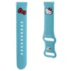 Hello Kitty Bracelete universal de silicone HKUWMSCHBLB, Kitty Head, Azul, 20mm