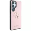 Capa GUESS Grained Big 4G Logo Small Classic Logo para Samsung Galaxy S25 Ultra - rosa