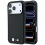 Capa MagSafe BMW M Carbon Metal Logo para iPhone 18 Pro Max / 17 Pro Max - preto