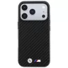 Capa MagSafe BMW M Carbon Metal Logo para iPhone 18 Pro Max / 17 Pro Max - preto