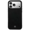 Capa MagSafe Mercedes em pele Crossed Lines para iPhone 18 Pro Max / 17 Pro Max - preto