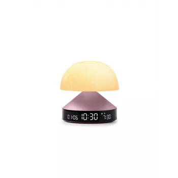 Despertador com luz de amanhecer Lexon Mina Sunrise, rosa-claro