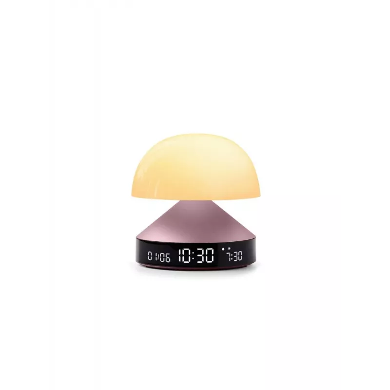 Despertador com luz de amanhecer Lexon Mina Sunrise, rosa-claro