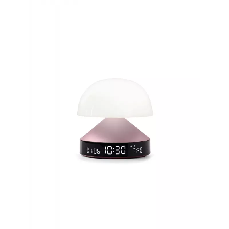 Despertador com luz de amanhecer Lexon Mina Sunrise, rosa-claro