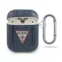 Capa GUESS GUACA2TPUJULDB para AirPods 1/2, azul-escuro, coleção Jeans