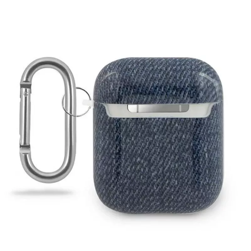 Capa GUESS GUACA2TPUJULDB para AirPods 1/2, azul-escuro, coleção Jeans