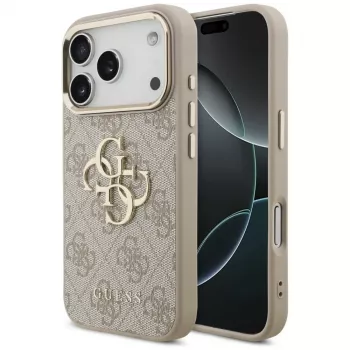 Capa GUESS 4G Big Classic Logo para Apple iPhone 17 Pro / 18 Pro - ouro rosa