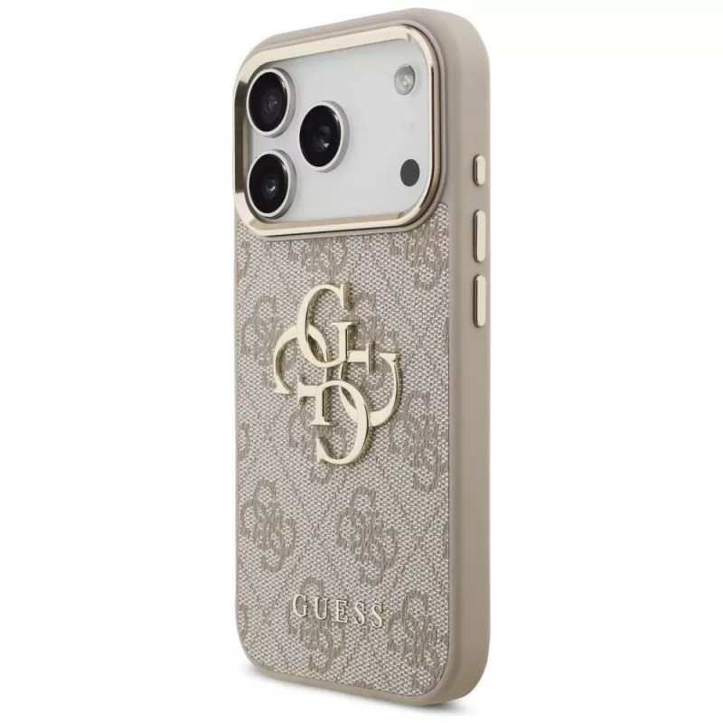 Capa GUESS 4G Big Classic Logo para Apple iPhone 17 Pro / 18 Pro - ouro rosa