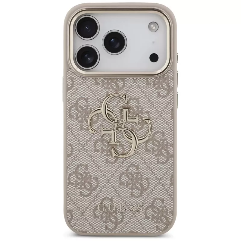 Capa GUESS 4G Big Classic Logo para Apple iPhone 17 Pro / 18 Pro - ouro rosa