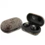 Auscultadores True Wireless Guess GUTWSP4EGW com estojo de carregamento, Bluetooth 5.3, ENC, castanho 4G Metal