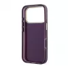 Capa de proteção traseira GUESS 4G Script Metal para Apple iPhone 18 Pro / 17 Pro - borgonha