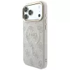 Capa MagSafe GUESS Embossed 4G Classic para iPhone 17 Pro / 18 Pro - rosa