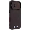 Capa MagSafe BMW M IML Frosted Metal Logo & Trims para iPhone 18 Pro Max / 17 Pro Max - borgonha