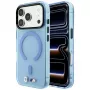 Capa BMW M IML Frosted com logótipo metálico e MagSafe para iPhone 18 Pro Max / 17 Pro Max - azul