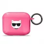 Capa Karl Lagerfeld KLA3UCHFP para AirPods 3 rosa Choupette