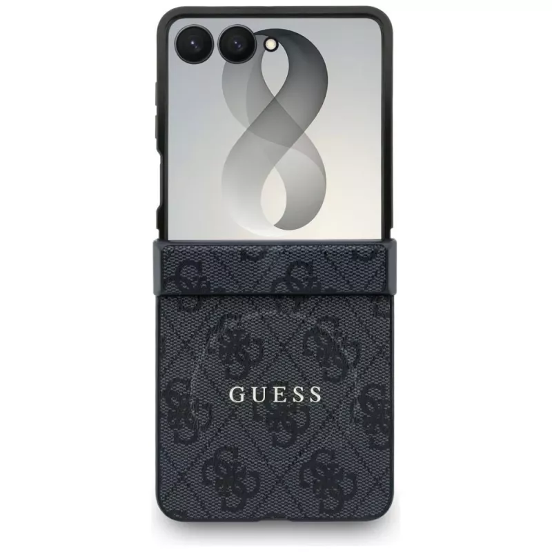 Capa MagSafe GUESS 4G Classic para Samsung Galaxy Z Flip8 - preta