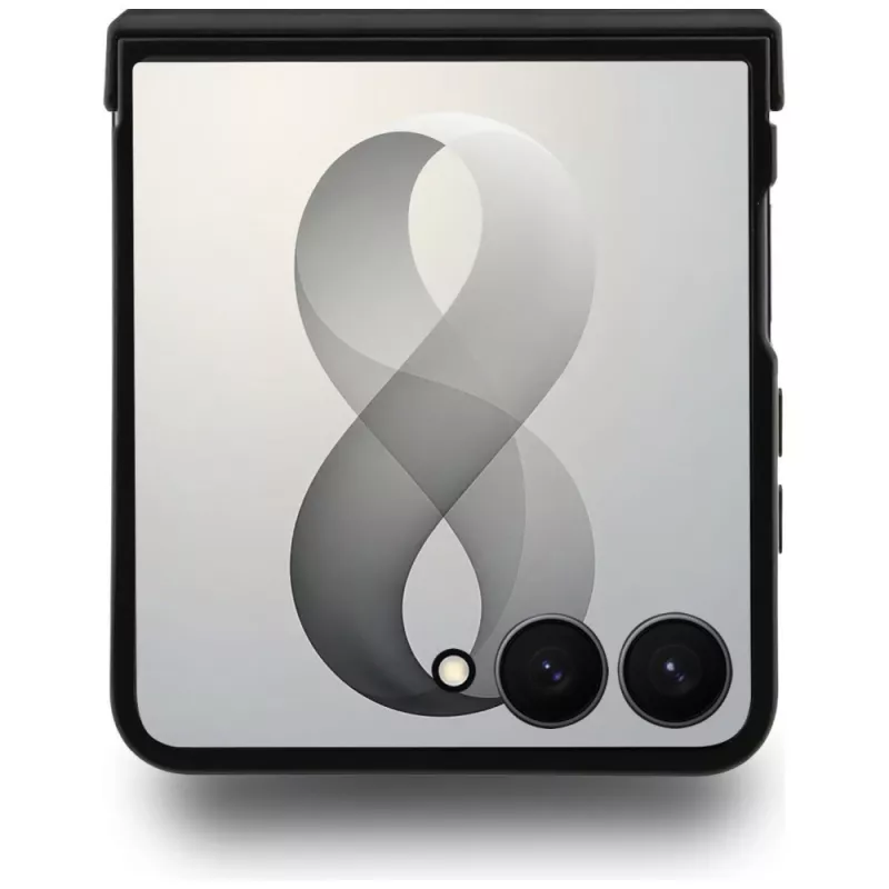 Capa MagSafe GUESS 4G Classic para Samsung Galaxy Z Flip8 - preta