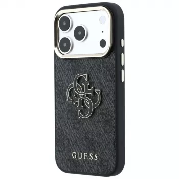 Capa GUESS 4G & Big Resin Logo para iPhone 17 Pro Max / 18 Pro Max - preta