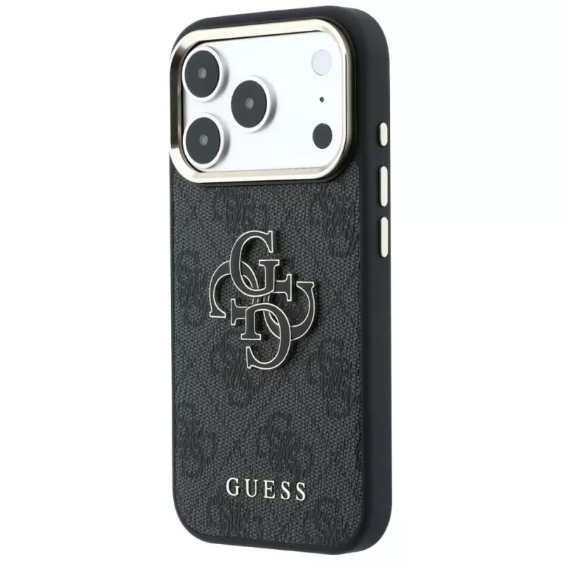 Capa GUESS 4G & Big Resin Logo para iPhone 17 Pro Max / 18 Pro Max - preta