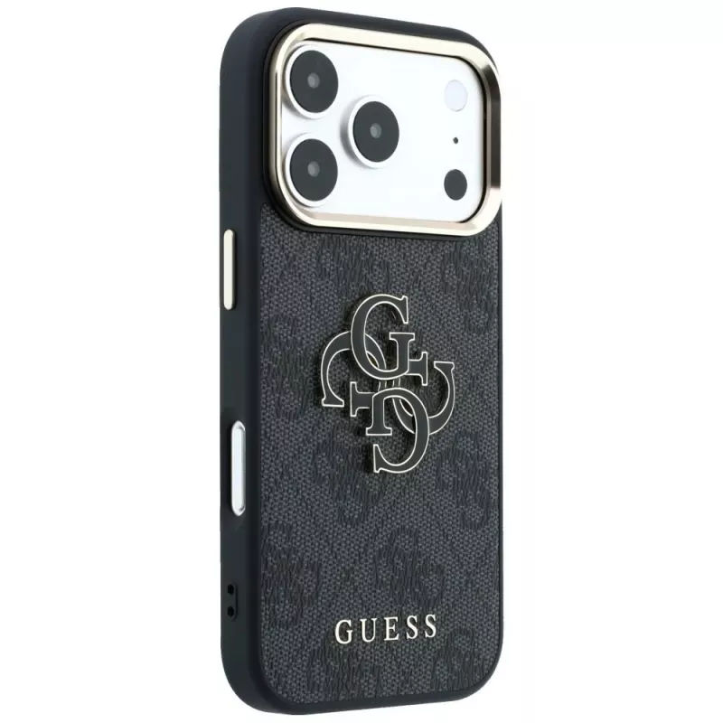 Capa GUESS 4G & Big Resin Logo para iPhone 17 Pro Max / 18 Pro Max - preta