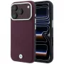 Capa MagSafe BMW Sign Inclined Deboss Letters para iPhone 18 Pro Max / 17 Pro Max - bordô