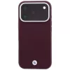 Capa MagSafe BMW Sign Inclined Deboss Letters para iPhone 18 Pro Max / 17 Pro Max - bordô