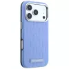 Capa MagSafe Karl Lagerfeld Grained Mono Resin Logo para iPhone 18 Pro Max / 17 Pro Max - azul-claro