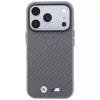 Capa MagSafe BMW M Carbon Metal Logo para iPhone 18 Pro Max / 17 Pro Max - cinzenta