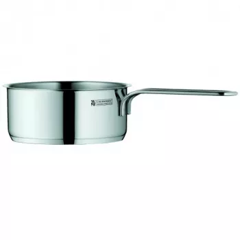 Panela WMF Mini Rondel 0,9L, 12cm, aço inoxidável Cromargan 18/10, adequada para indução, prateada