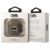 Capa Karl Lagerfeld KLA2HNIKTCK para AirPods 1/2 preta com cabeça do Karl