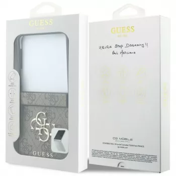 Capa rígida GUESS Big 4G Logo para Samsung Galaxy Z Flip4 - castanha