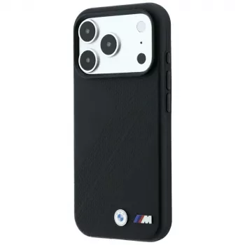 Capa MagSafe BMW M Tire Track Metal Logo para iPhone 18 Pro Max / 17 Pro Max - preta