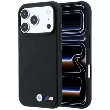 Capa MagSafe BMW M Tire Track Metal Logo para iPhone 18 Pro / 17 Pro - preta