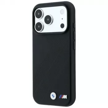Capa MagSafe BMW M Tire Track Metal Logo para iPhone 18 Pro / 17 Pro - preta