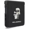 Capa Karl Lagerfeld Karl & Choupette Saffiano Pins para Samsung Galaxy Z Flip8 - preta