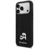 Capa Karl Lagerfeld Rhinestones Karl & Choupette Pin para iPhone 17 Pro Max - preta
